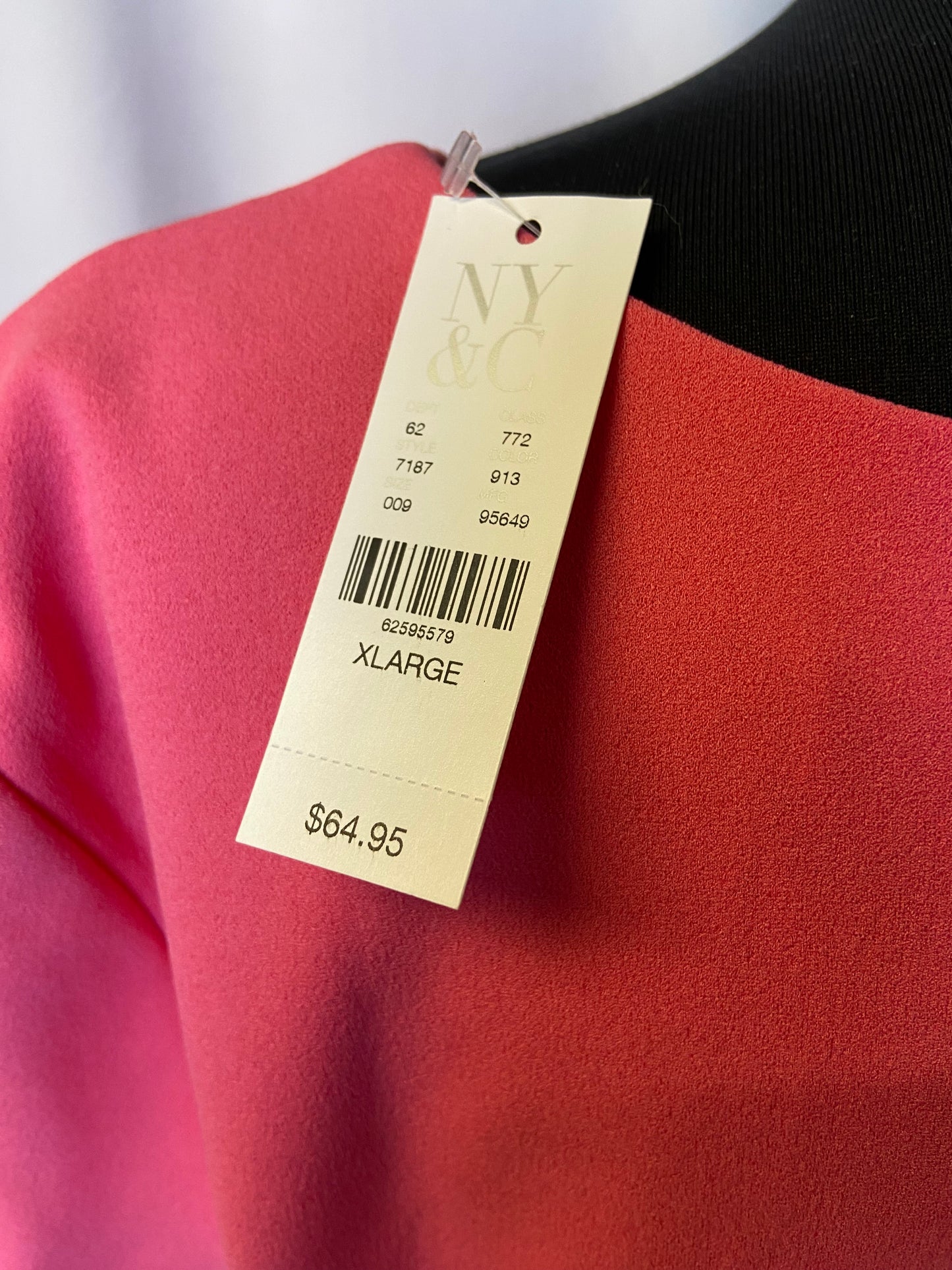 New York & Company Size XL Pink NWT Sheath Dress