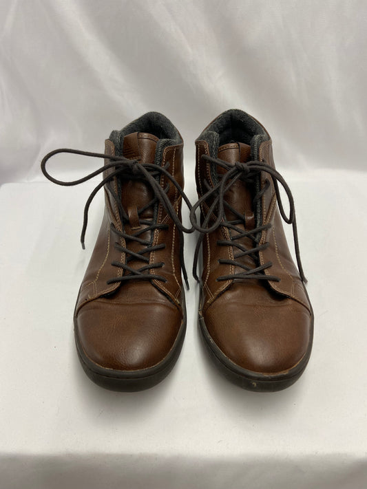 Aldo Size 11M Lace-Up Brown Boots