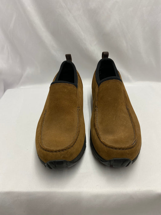 Land's End Size 12D Brown Slip On Loafers