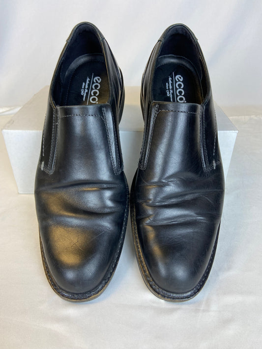 Ecco Size 12M Black Dress Loafers