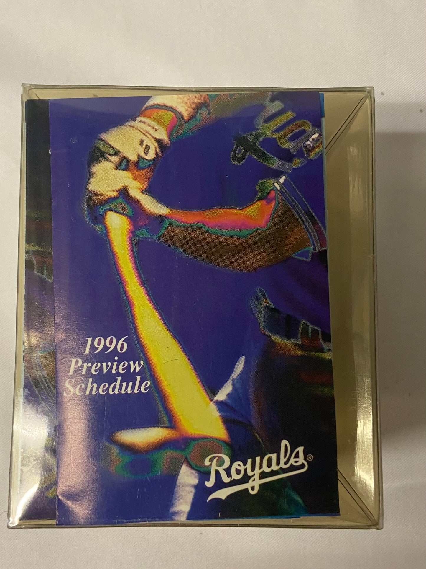 1996 Kansas City Royals Collectible Baseball and Schedule MLB