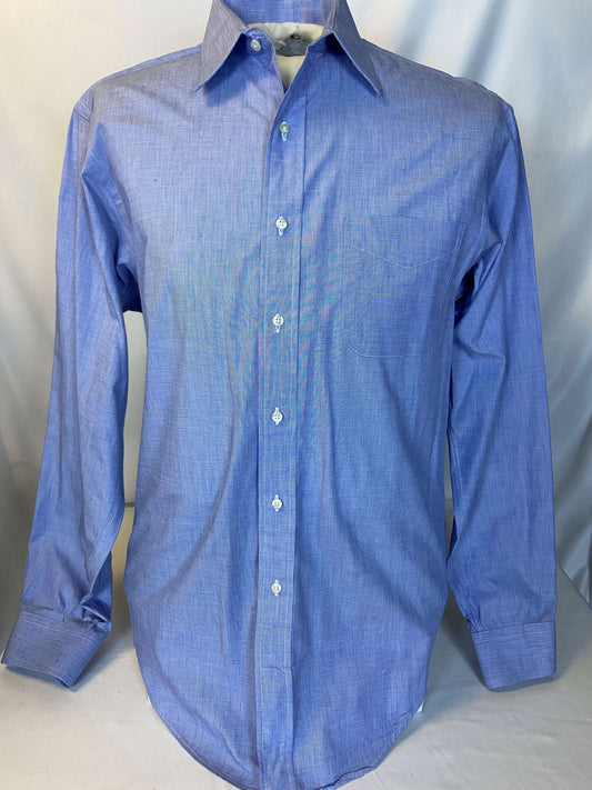 Brooks Brothers 15 1/2" Blue Long Sleeve Dress Shirt