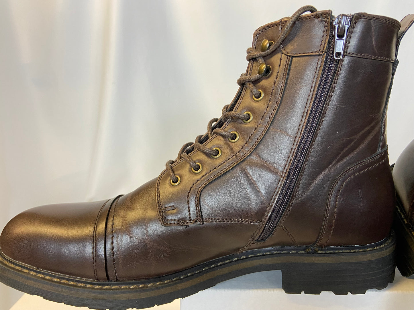 Public Opinion Brown Size 12M Lace Up Boots