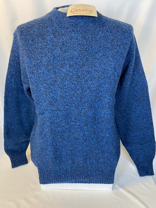 LL Bean L Tall Blue Crew Neck Sweater