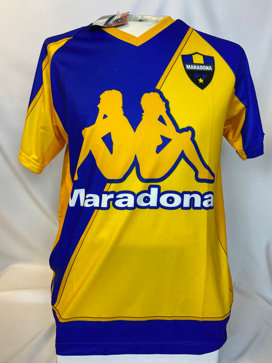 Kappa Large Blue and Yellow Maradona Shirt NWT