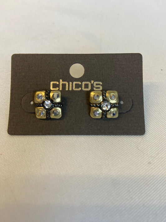 Chico's Celia Square Stud NWT Pierced Earrings