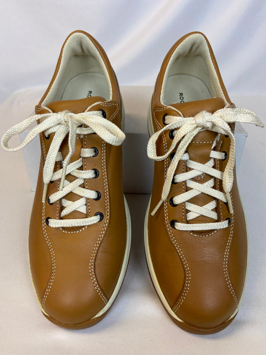 Rockport Size 10.5 Tan Lace-Up Casual Walking Shoe NWT