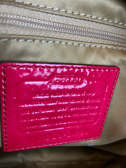 Coach Style 21299 Madison Lindsey Red Patent Handbag
