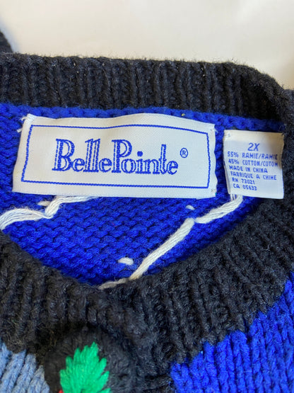 Belle Pointe Size 2X Calendar Cardigan Sweater