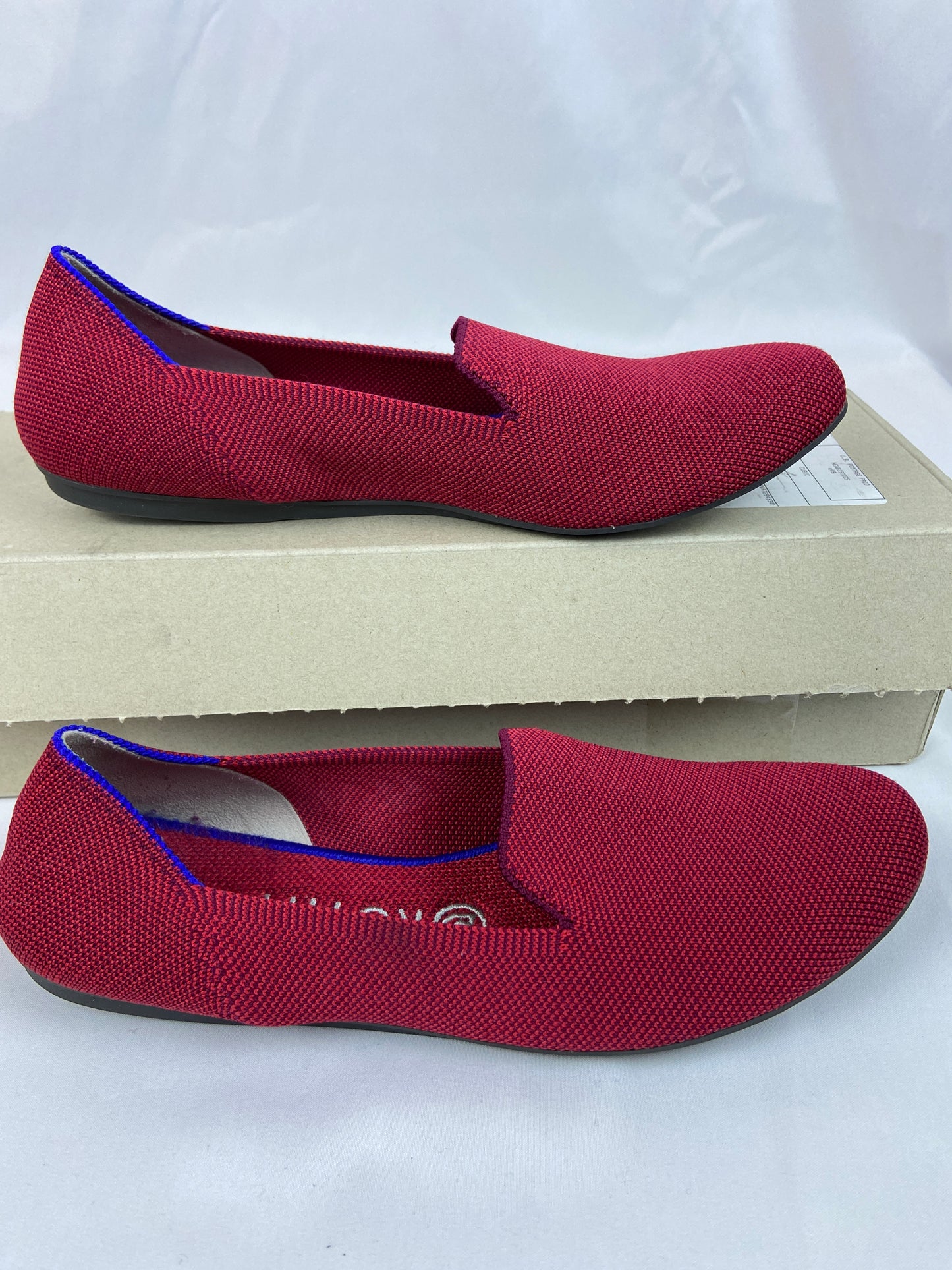 Rothy's 8 1/2 Red, Almond Toe Loafer