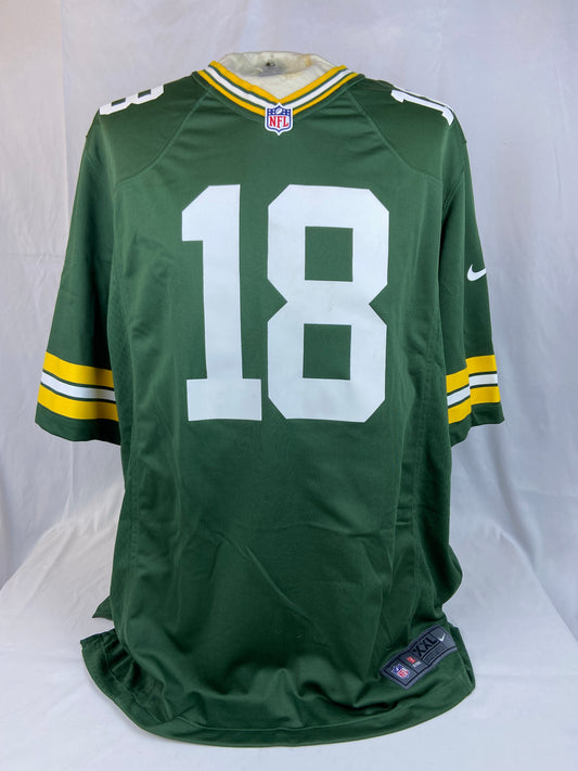 NFL XXL Green/Gold Green Bay Packers Short Sleeve Sport Jersey NWT