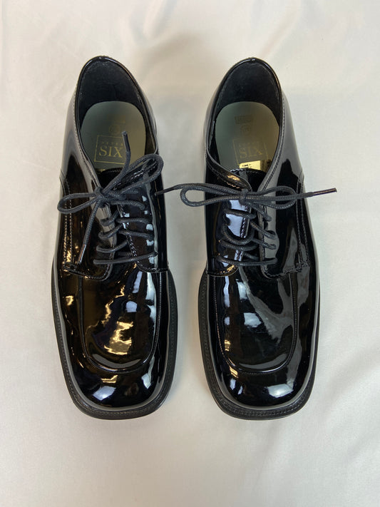 After Six Men's Size 11W Black Patent Leather Dress Shoes