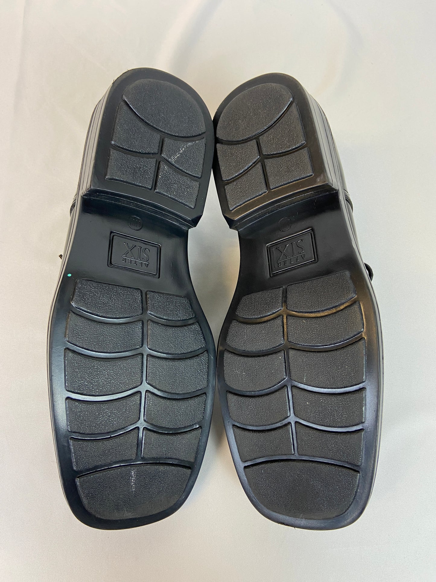 After Six Men's Size 11W Black Patent Leather Dress Shoes