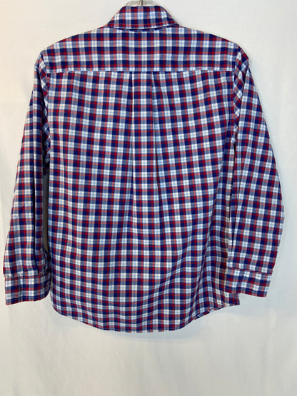 Vineyard Vines Size 7 Boy's Red and Blue Long-Sleeved Whale Shirt