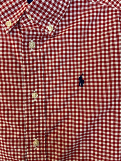 Ralph Lauren Size 7 Red Checkered Long-Sleeved Shirt