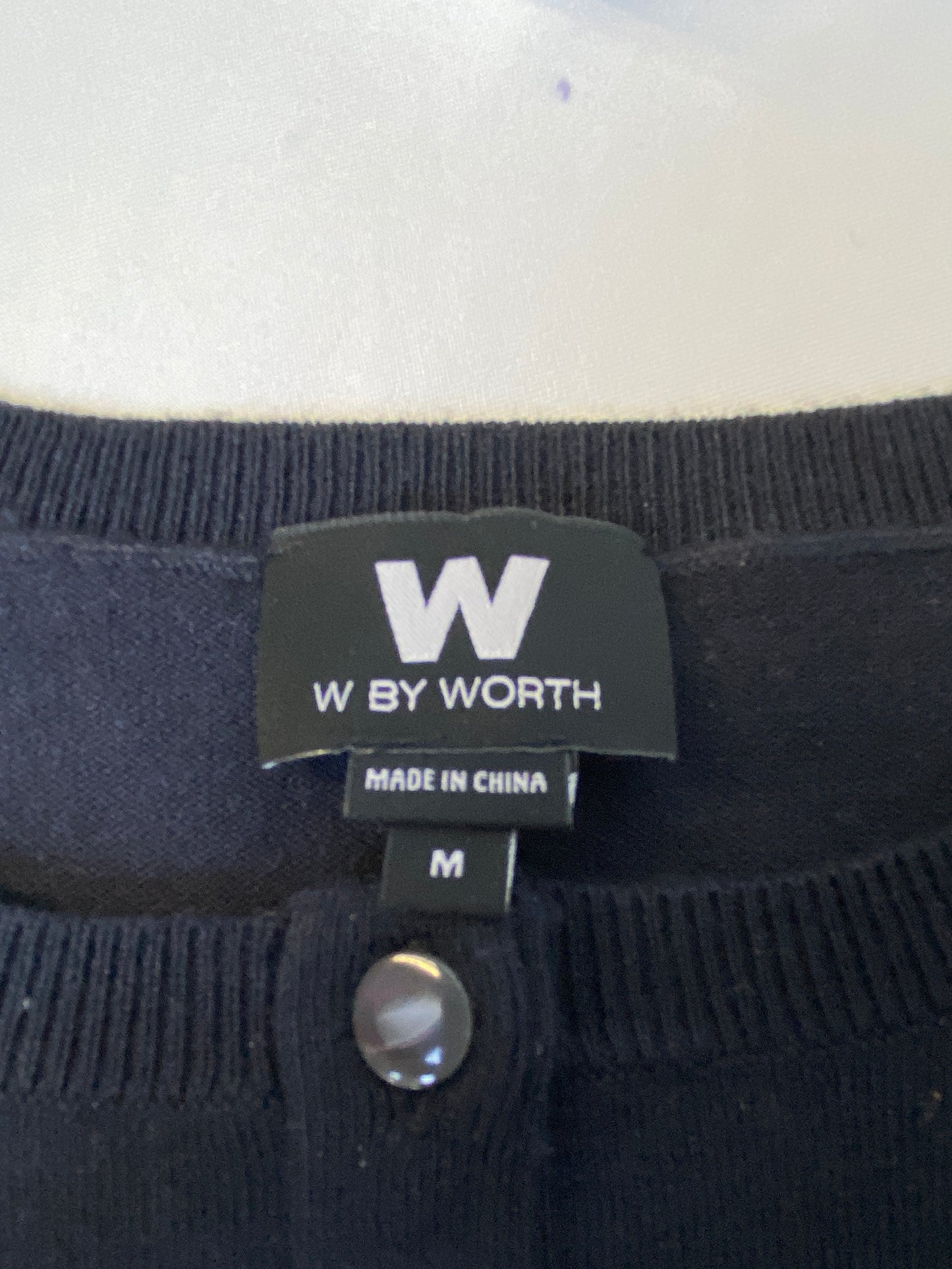 W by Worth Ladies Size M Black Crop Sweater