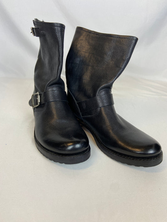 Frye Size 9B Women's Veronica Short Black Moto Boots