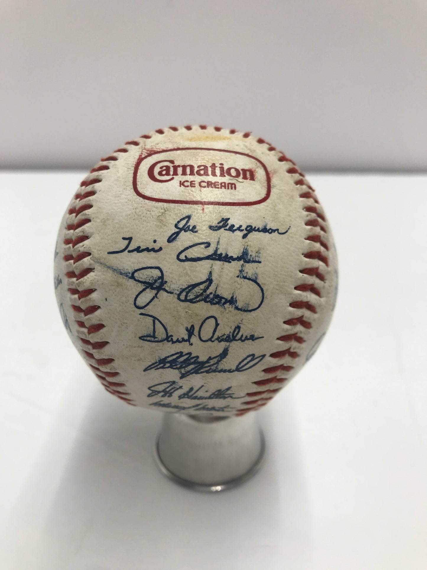 Los Angeles Dodgers Carnation Ice Cream Autographed Baseball